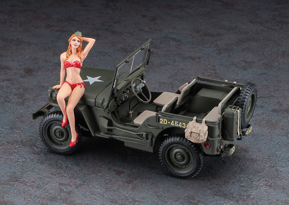 1/24 1/4 Ton 4x4 Utility Truck with Blond Girl's Figure