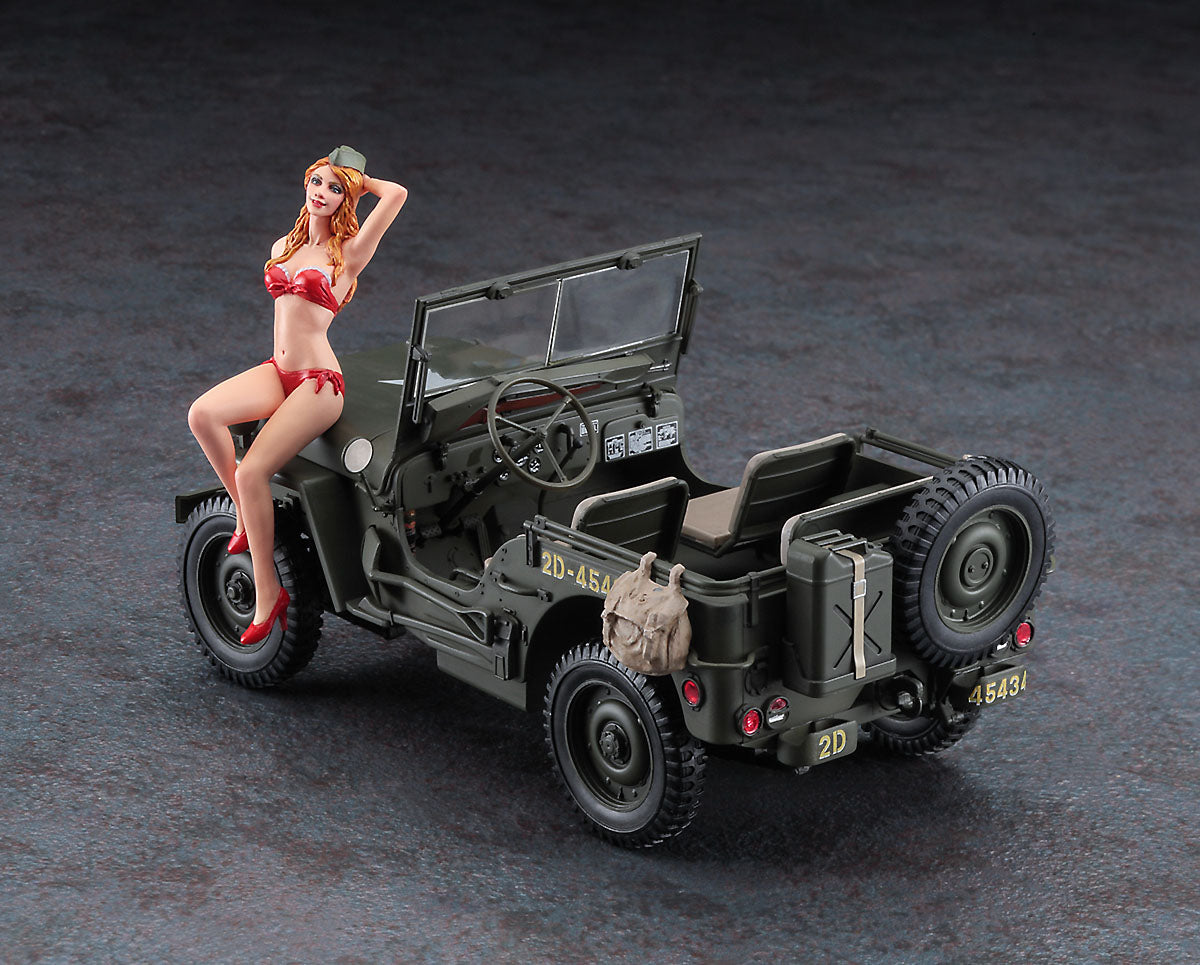 1/24 1/4 Ton 4x4 Utility Truck with Blond Girl's Figure