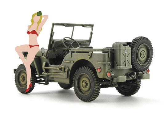 1/24 1/4 Ton 4x4 Utility Truck with Blond Girl's Figure