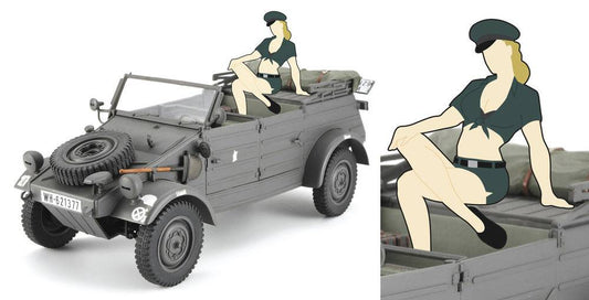 1/24  Pkw.K1 KUBELWAGEN TYPE 82 w/BLOND GIRLS FIGURE