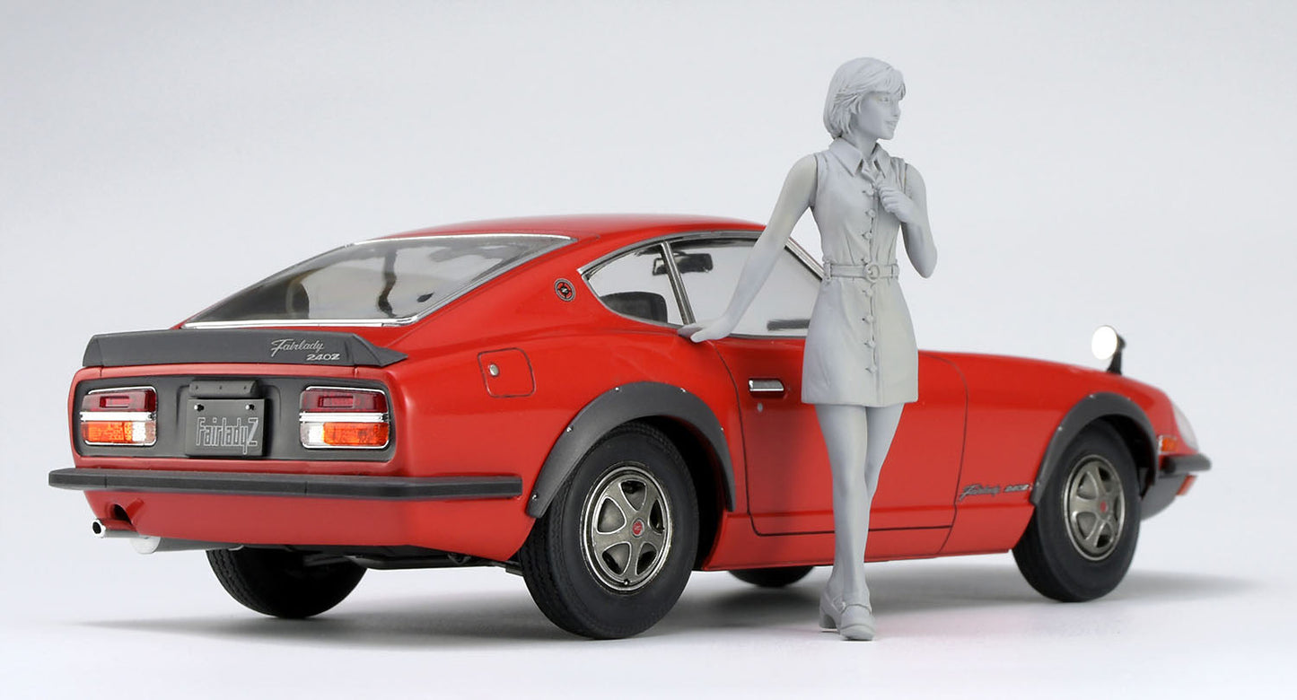 1/24  NISSAN FAIRLADY 240ZG w/70's GIRL'S FIGURE