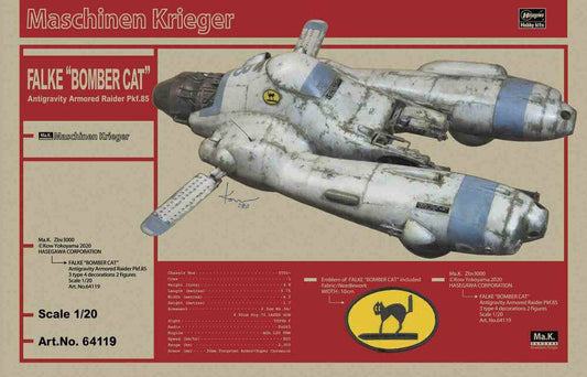 1/20  Antigravity Armored Raider Pkf.85 FALKE  - BOMBER CAT - Bonus - an emblem is included.