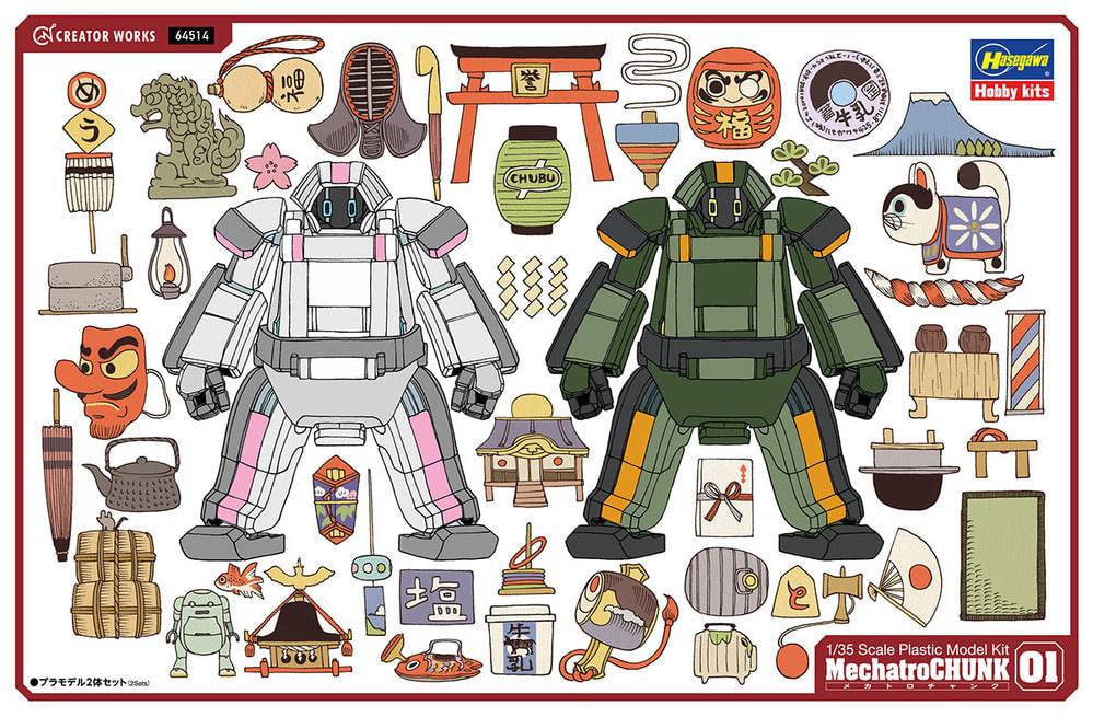 1/35 MechatroCHUNK No.01  - ORIGIN and FOREST -  Two kits in the box