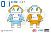 Tiny MechatroMATE No.01  - Skyblue and Orange -  Two kits in the box