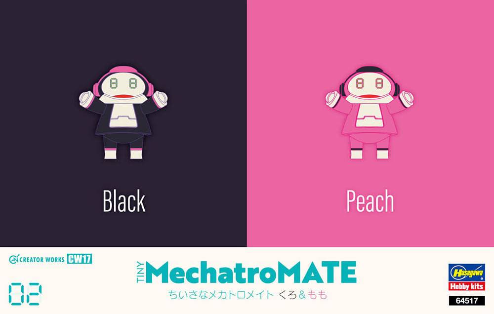 Tiny MechatroMATE No.02  - Black and Peach -  Two kits in the box