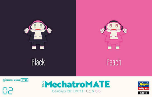 Tiny MechatroMATE No.02  - Black and Peach -  Two kits in the box