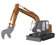 1/35 HITACHI EXCAVATOR ZAXIS 135US CRUSHER