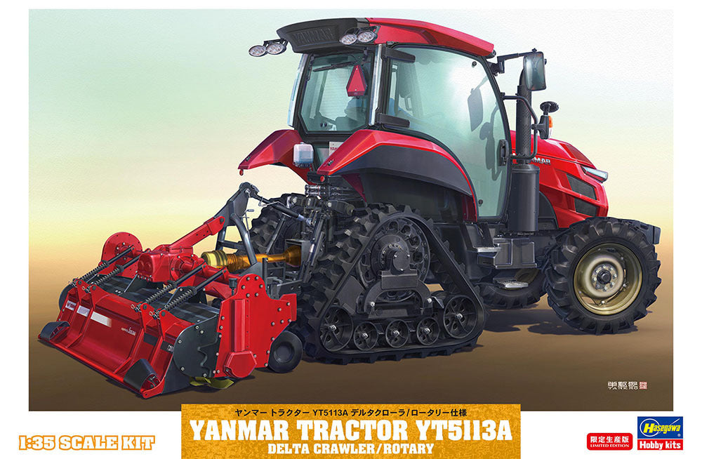 1/35 YANMAR TRACTOR YT5113A DELTA CRAWLER/ROTARY
