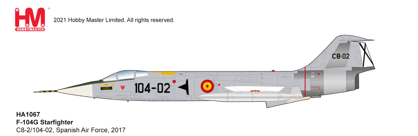 1/72 F-104G Starfighter C-8-2/104-02 Spanish Air Force 2017