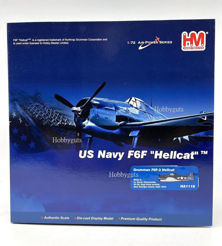 1/72 Grumman F6F-3 Hellcat White 5 Lt. Oscar Chenoweth VF-38 Segi Point Airstrip N.G.I Sept 1943