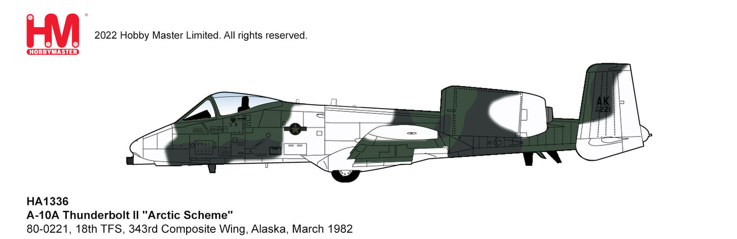 1/72 A-10A Thunderbolt II "Arctic Scheme" 80-0221 18th TFS 343rd Composite Wing Alaska March 1982