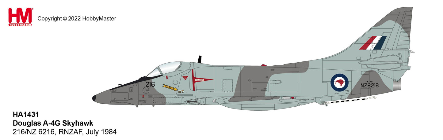 1/72 Douglas A-4G Skyhawk 216/NZ 6216 RNZAF July 1984