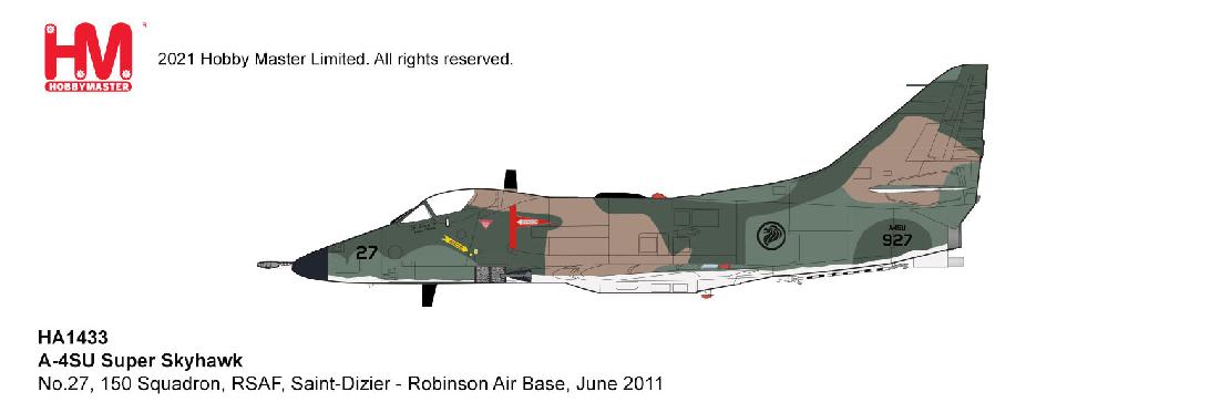 1433 1/72 A-4SU Super Skyhawk No.27 150 Squadron RSAF Saint-Dizier - Robinson Air Base June 2011