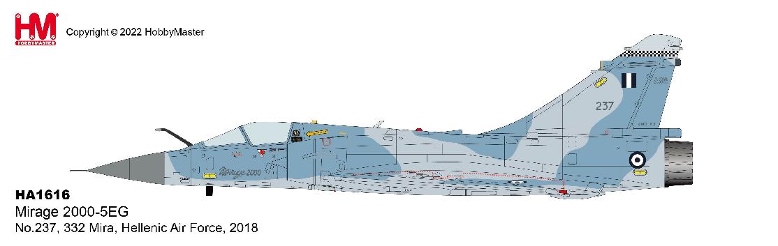 1/72 Mirage 2000-EGM No.237 332 Mira Hellenic Air Force 2018