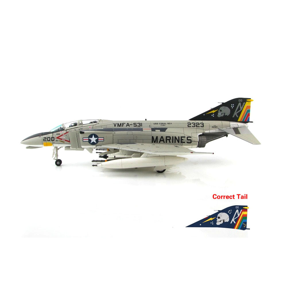 1/72 F-4N Phantom II 152323 VMFA-531  - Gray Ghosts -  USS Coral Sea