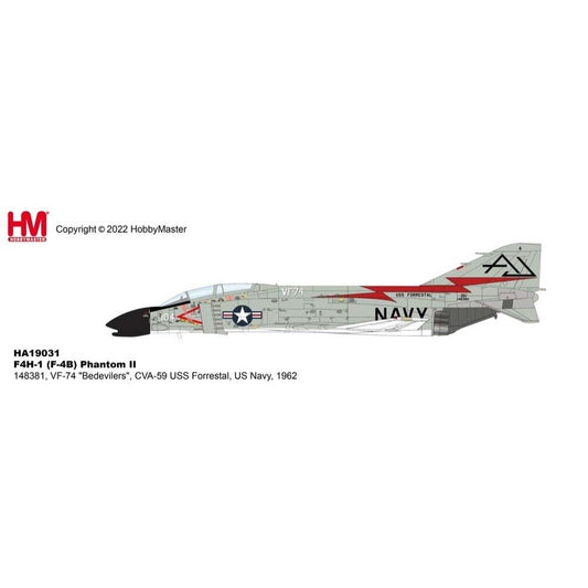 1/72 F4H-1 F-4B Phantom II 148381 VF-74  - Be-Devilers -  CVA-59 USS Forrestal US Navy 1962