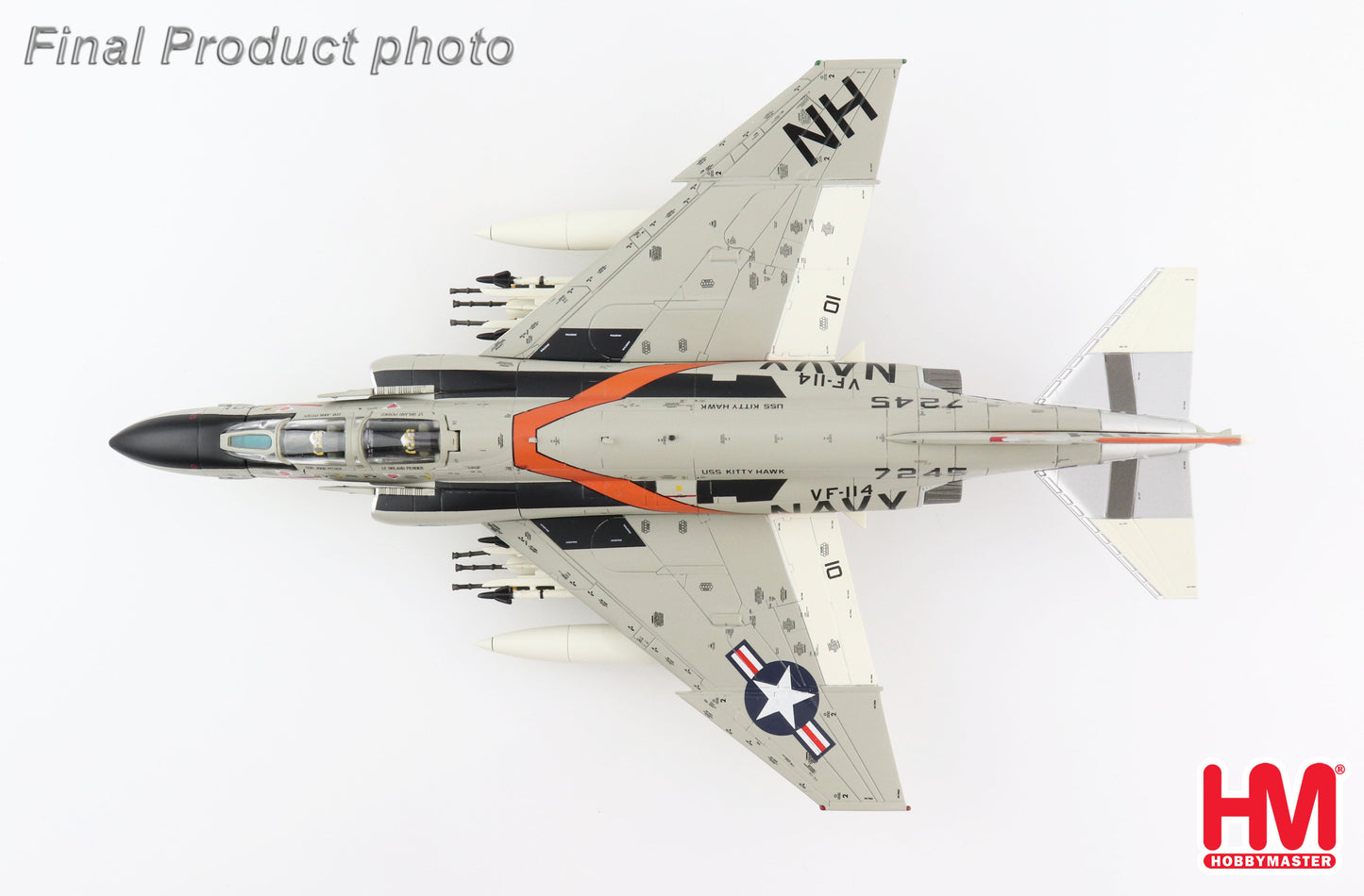 19034 1/72 F-4J Phantom II  - Mig-21 Killer -  157245 VF-114 Aardvarks USS Kitty Hawk 1972