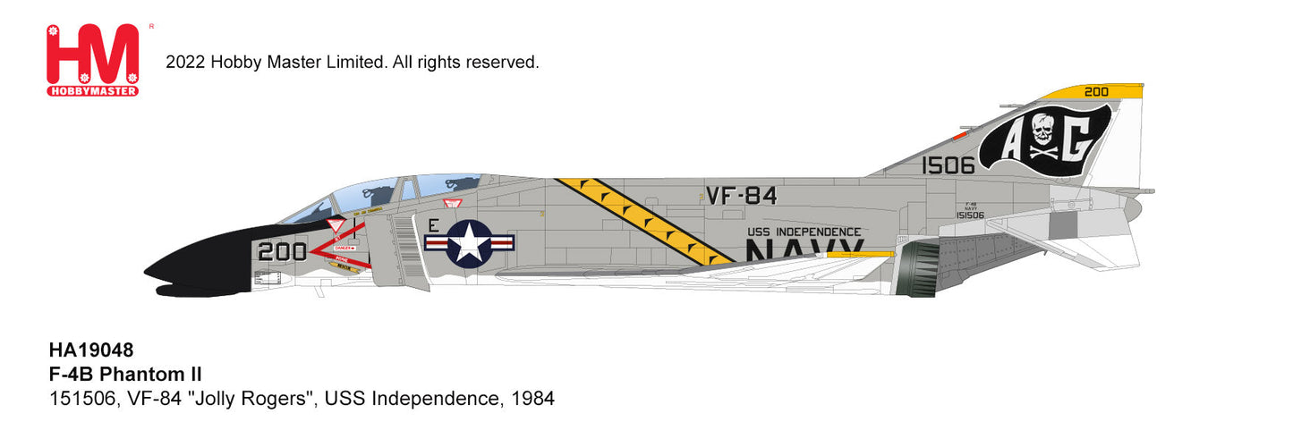 1/72 F-4B Phantom II 151506 VF-84 'Jolly Rogers' USS Independence 1984