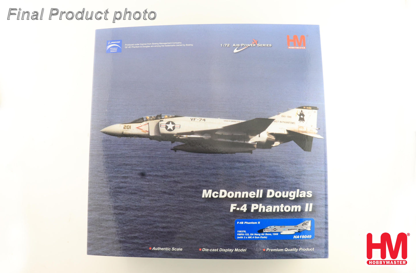 1/72 F-4B Phantom II 158378 VMFA-122 DA Nang Air Base 1968 (with 3 x SUU-23 Gun Pods)