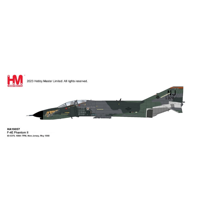 1/72 F-4E Phantom II 68-0378 108th TFW New Jersey May 1988