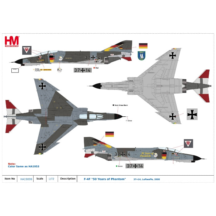 1/72 F-4F "50 Years of Phantom" 37+14 Luftwaffe 2008