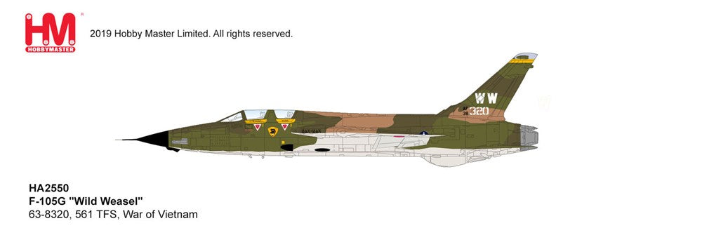 1/72 F-105G  - Wild Weasel -  63-8320 561 TFS War of Vietnam