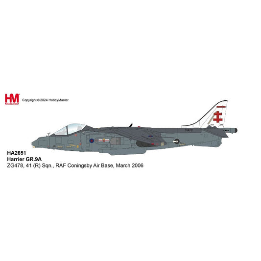 1/72 Harrier GR.9A ZG478 41 (R) Sqn. RAF Coningsby Air Base March 2006