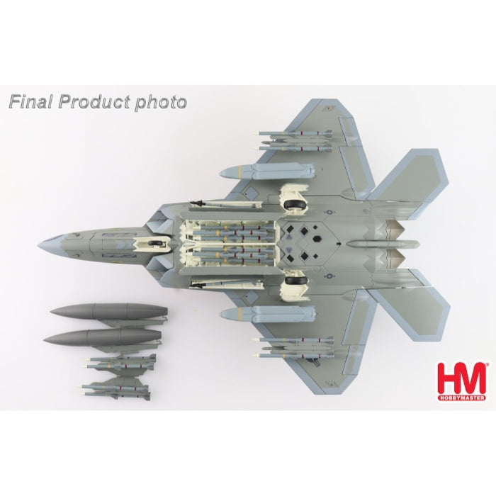 1/72 F-22 Raptor "Spirit of America" (Underwing Weapons: 2 x AGM-158 8 x AIM-120 2 x Fuel Tanks)