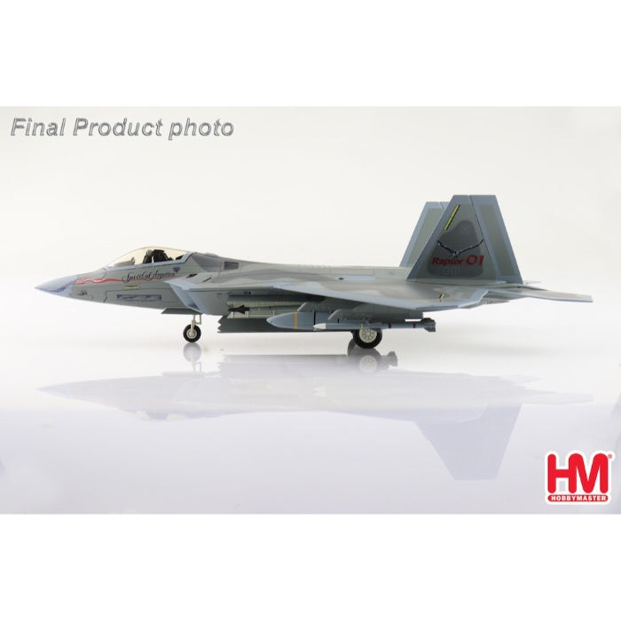 1/72 F-22 Raptor "Spirit of America" (Underwing Weapons: 2 x AGM-158 8 x AIM-120 2 x Fuel Tanks)