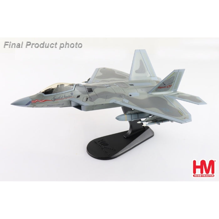 1/72 F-22 Raptor "Spirit of America" (Underwing Weapons: 2 x AGM-158 8 x AIM-120 2 x Fuel Tanks)