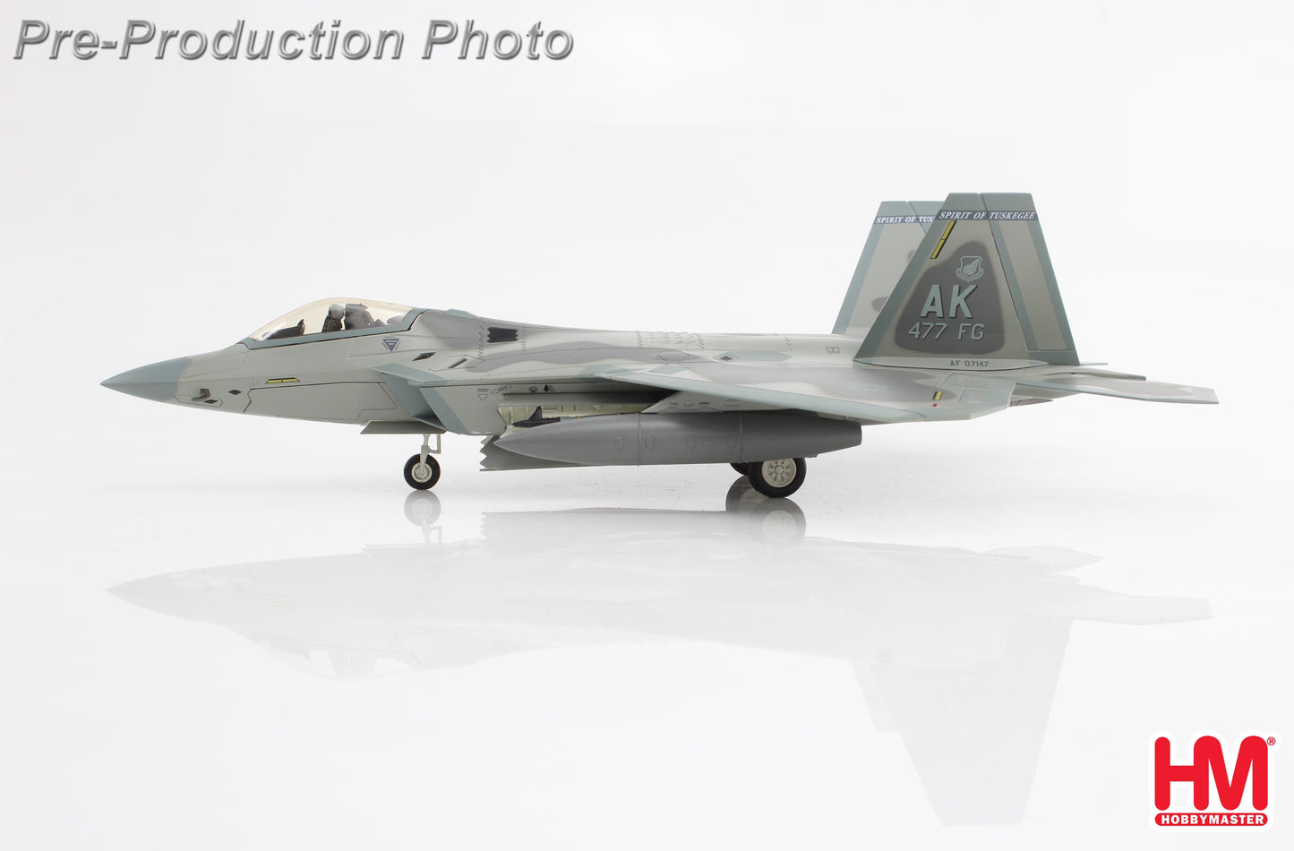 1/72 F-22A Raptor "Spirit of Tukegee" 07-4147 477 FG Elmendorf AFB 2013