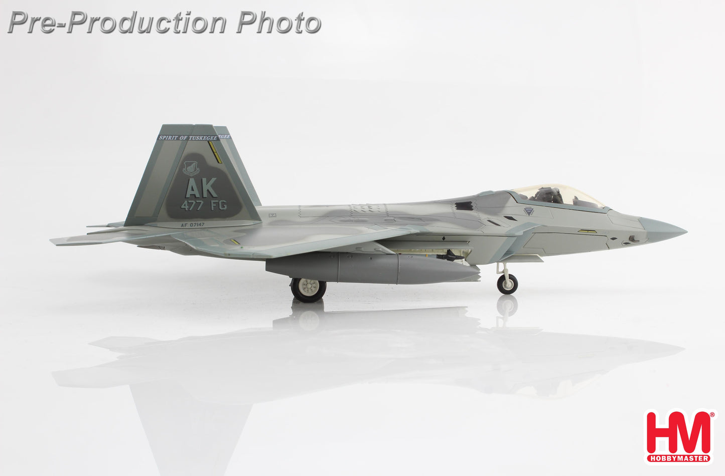 1/72 F-22A Raptor "Spirit of Tukegee" 07-4147 477 FG Elmendorf AFB 2013