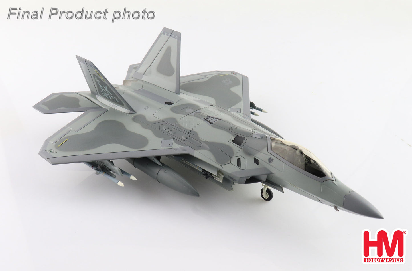 1/72 F-22A Raptor 3rd FW 525 FS Elmendorf AFB 2011 (with 4 X Aim-120 On Outerboard)