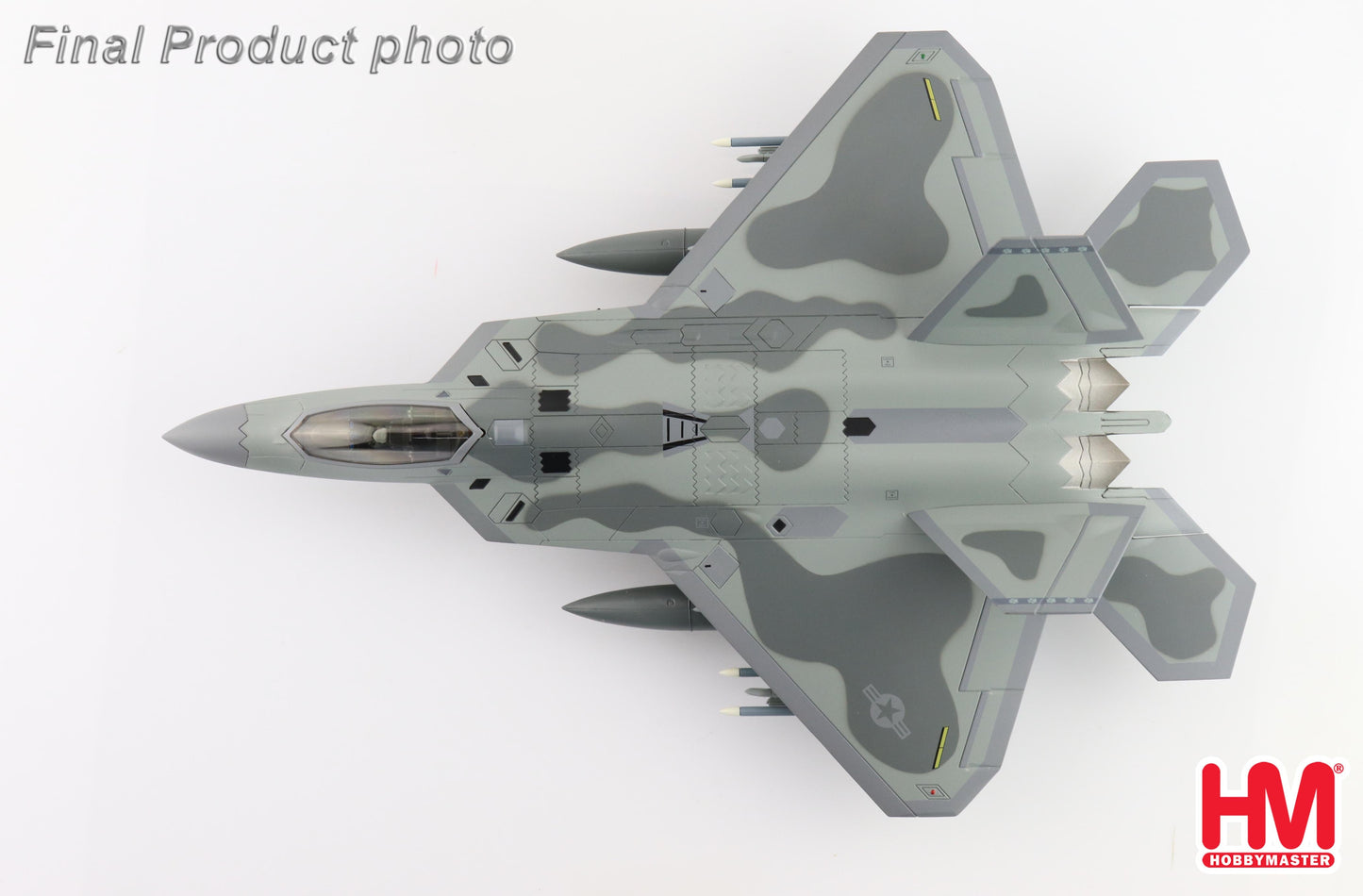 1/72 F-22A Raptor 3rd FW 525 FS Elmendorf AFB 2011 (with 4 X Aim-120 On Outerboard)