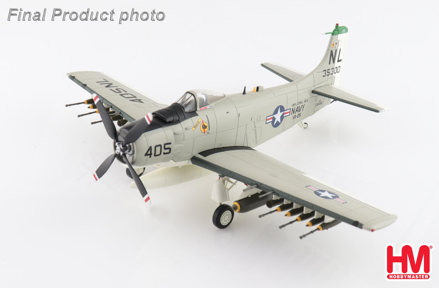 1/72 A-1H Skyraider "Last Combat Mission" 135300 VA-25 USS Coral Sea 1967