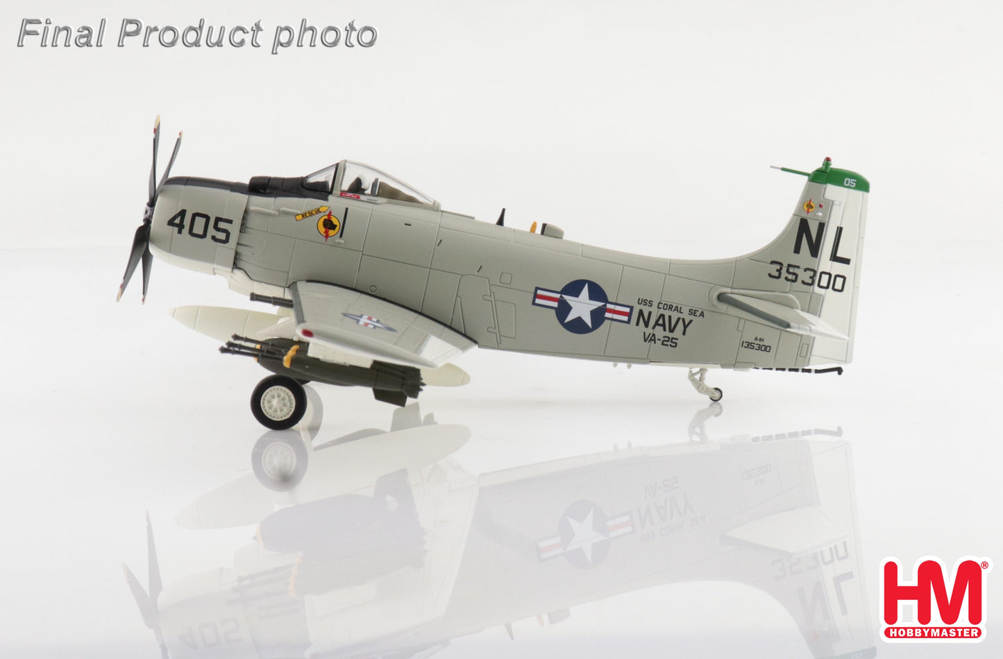 1/72 A-1H Skyraider "Last Combat Mission" 135300 VA-25 USS Coral Sea 1967