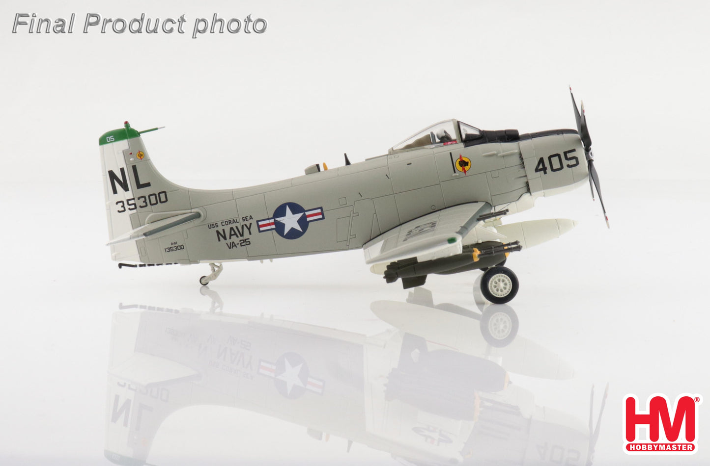 1/72 A-1H Skyraider "Last Combat Mission" 135300 VA-25 USS Coral Sea 1967