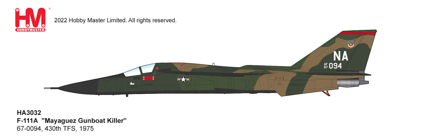 1/72 F-111A 'Gunboat Killer' 430th TFS 347th TFW Korat RTAFB 1975 (with 4 x Mk.84 24 x Mk.82)