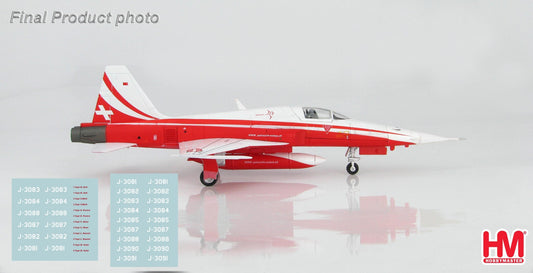 1/72 Northrop F-5E Tiger II Patrouille Suisse Season 2021 with new pilot names decals