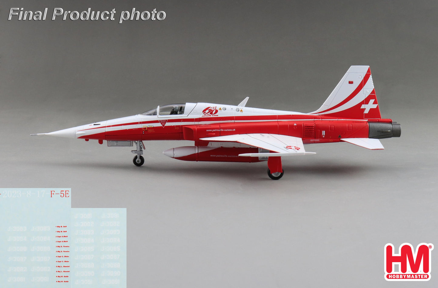 1/72 Northrop F-5E Tiger II Patrouille Suisse "60th Anniversary" 2024