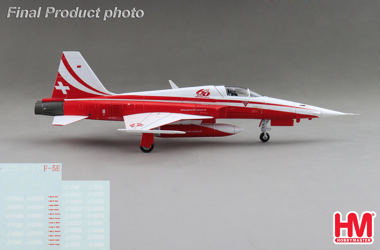 1/72 Northrop F-5E Tiger II Patrouille Suisse "60th Anniversary" 2024