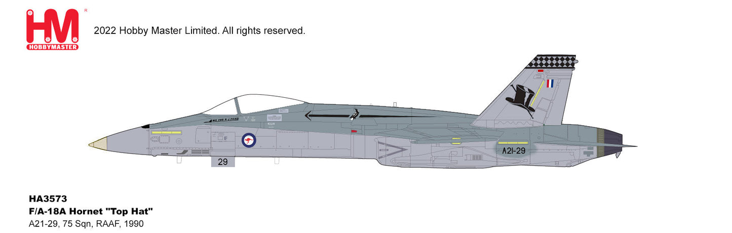 1/72 RAAF F/A-18A Hornet No.75 Sqn Top Hat A21-29 Tindal 1990