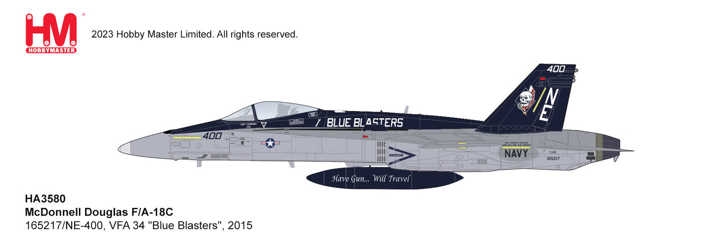 1/72 McDonnell Douglas F/A-18C 165217/NE-400 VFA 34 "Blue Blasters" 2015