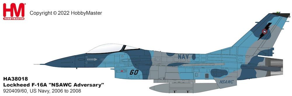 1/72 Lockheed F-16A "NSAWC Adversary" 920409/60 US Navy 2006 to 2008