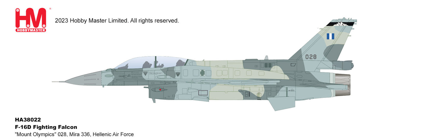 1/72 F-16D Fighting Falcon 'Mount Olympics' 028 Mira 336 Hellenic Air Force