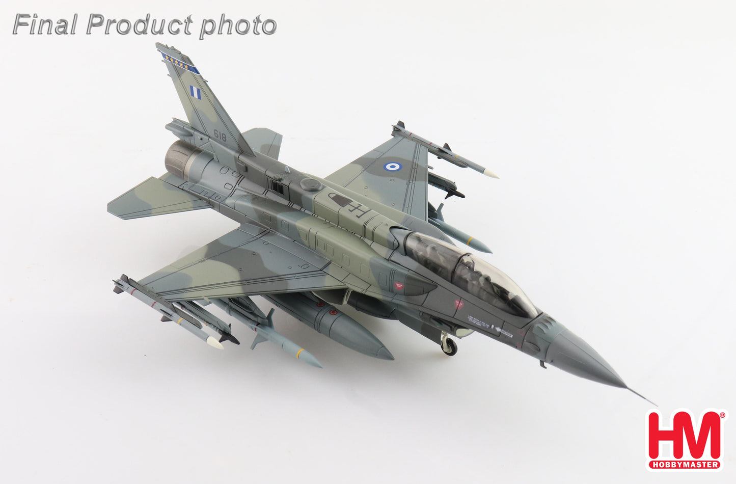 1/72 F-16D Fighting Falcon 618 Mira 343 Hellenic Air Force (with 2 x AGM-88 Missiles)