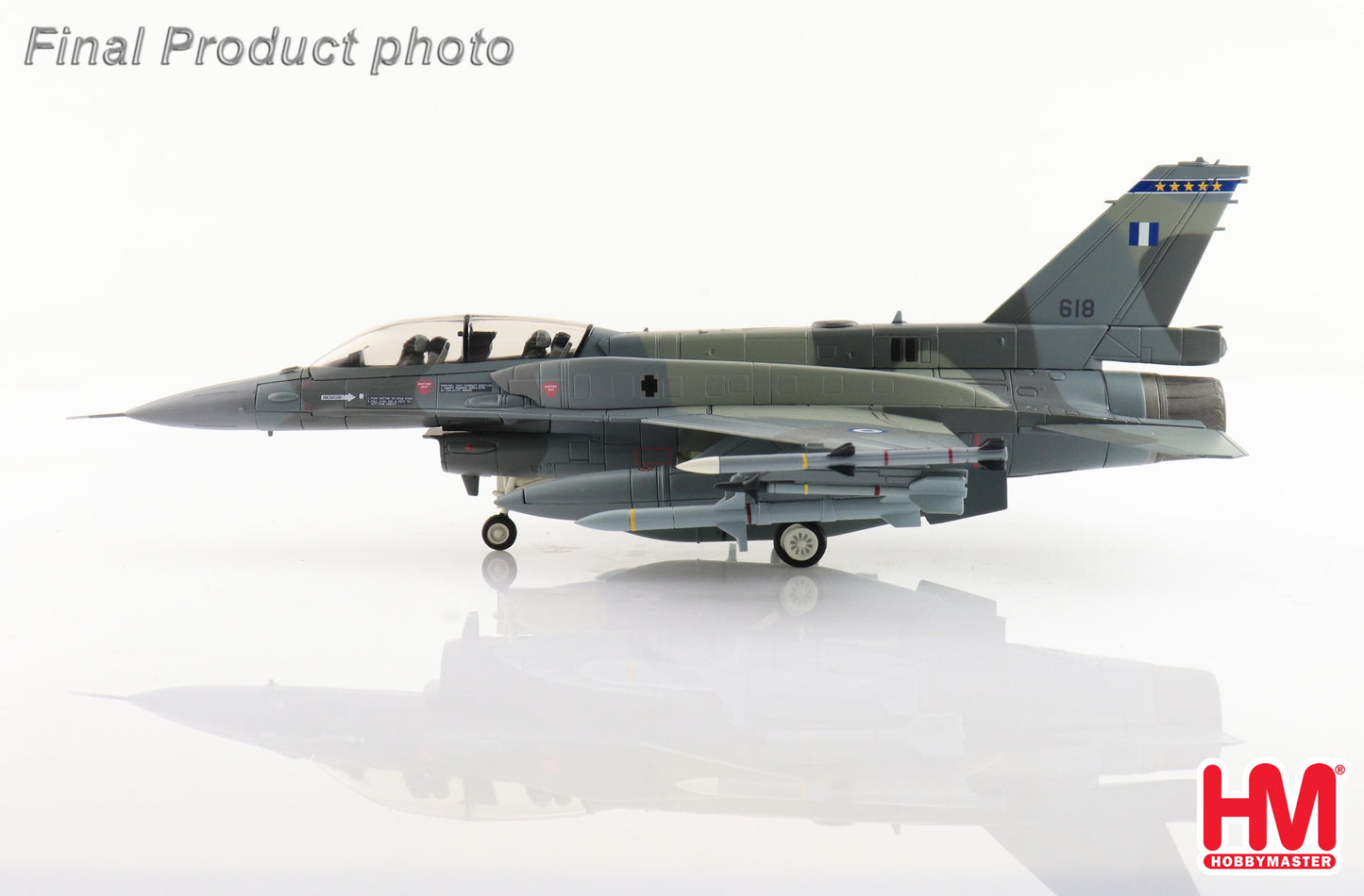 1/72 F-16D Fighting Falcon 618 Mira 343 Hellenic Air Force (with 2 x AGM-88 Missiles)