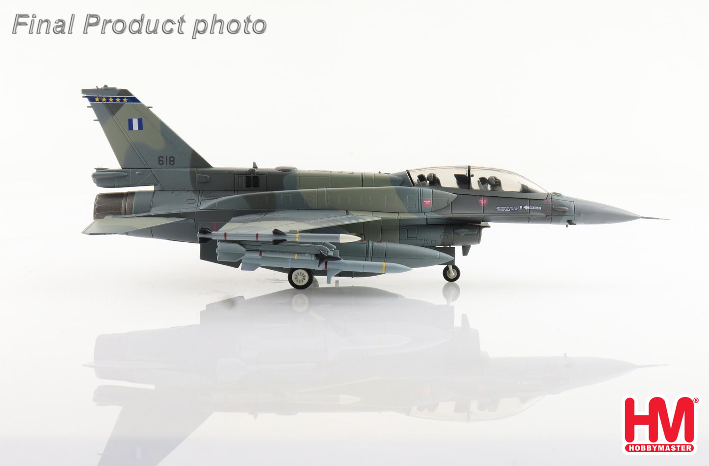 1/72 F-16D Fighting Falcon 618 Mira 343 Hellenic Air Force (with 2 x AGM-88 Missiles)