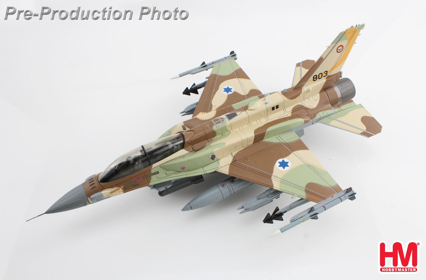 1/72 Lockheed F-16I "Operation Breaking Dawn" 803 #107 Sqn. IAF Aug 2022 (with 8 x GBU-39 Bombs)