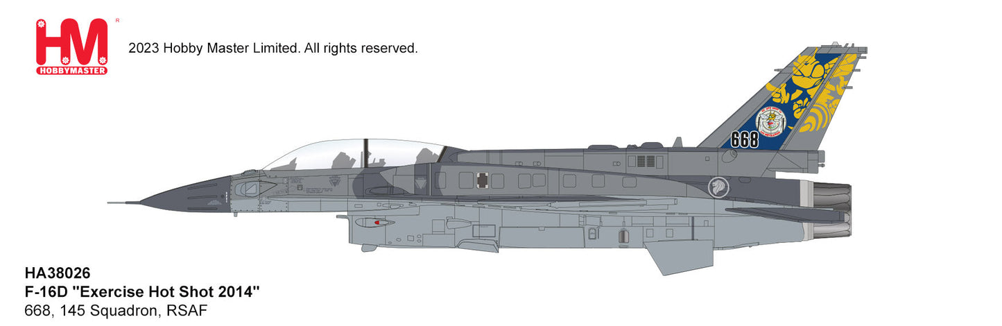 1/72 F-16D 'Exercise Hot Shot 2014' 668 145 Squadron RSAF